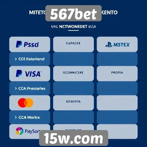 Métodos de pagamento aceitos na plataforma 567bet