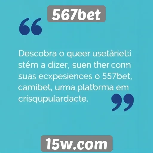Feedback de usuários sobre a experiência no 567bet